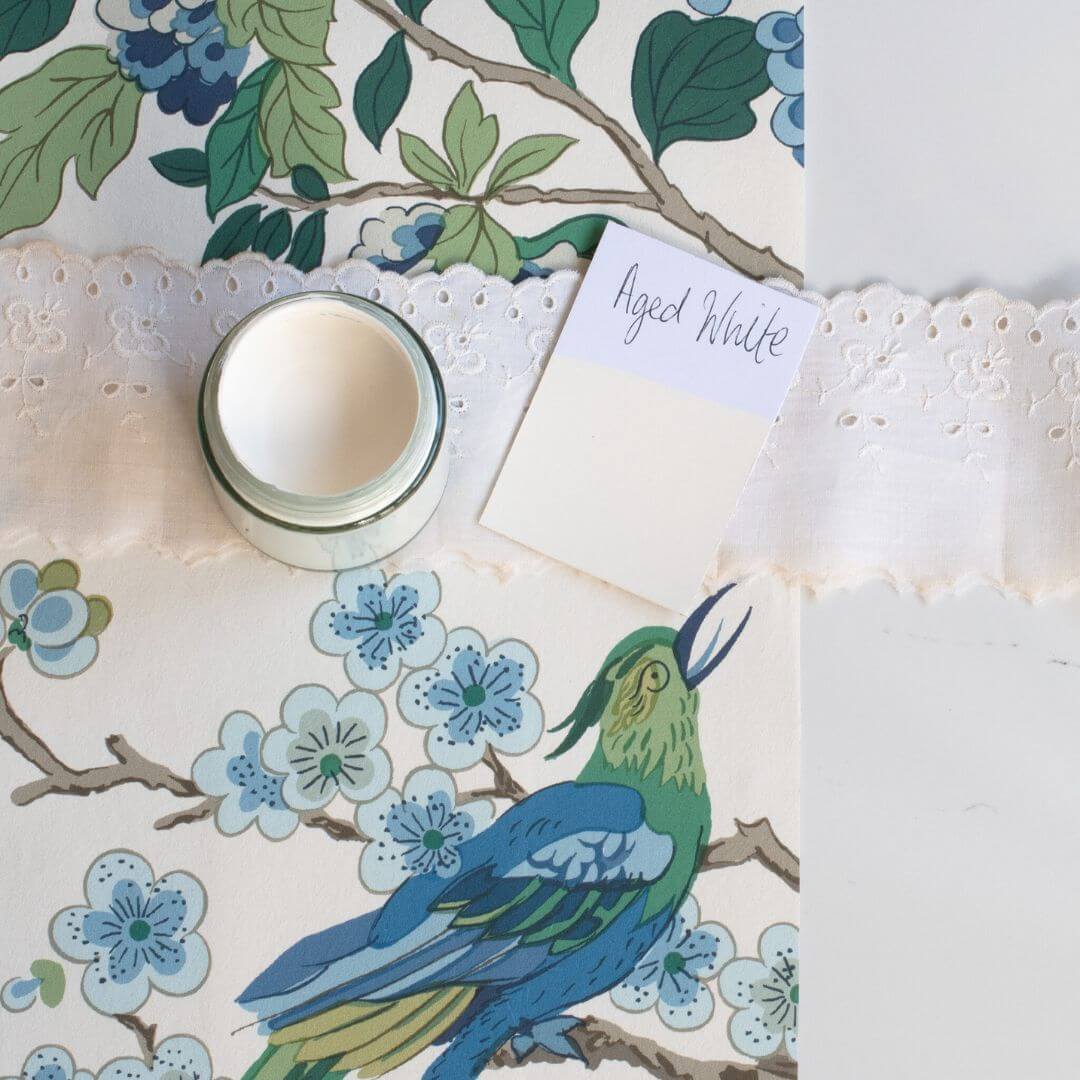 Aged White Chalk Furniture Paint