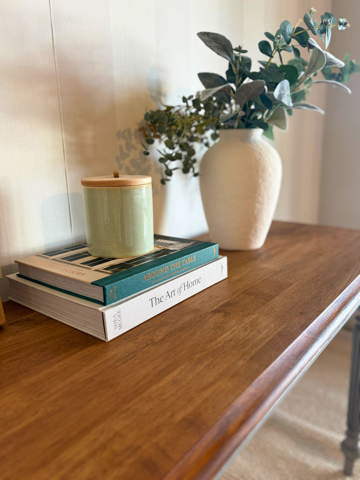 French Linen Vintage Hall Table